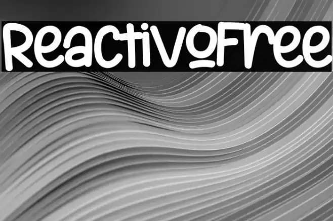 ReactivoFree Font examples