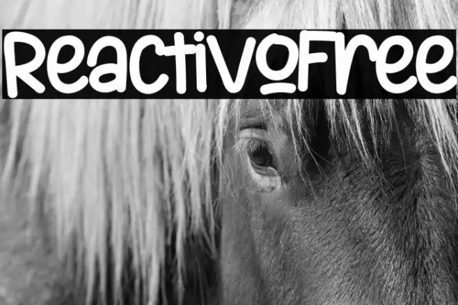 ReactivoFree Font examples