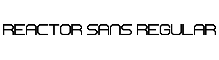 Reactor Sans Regular Font