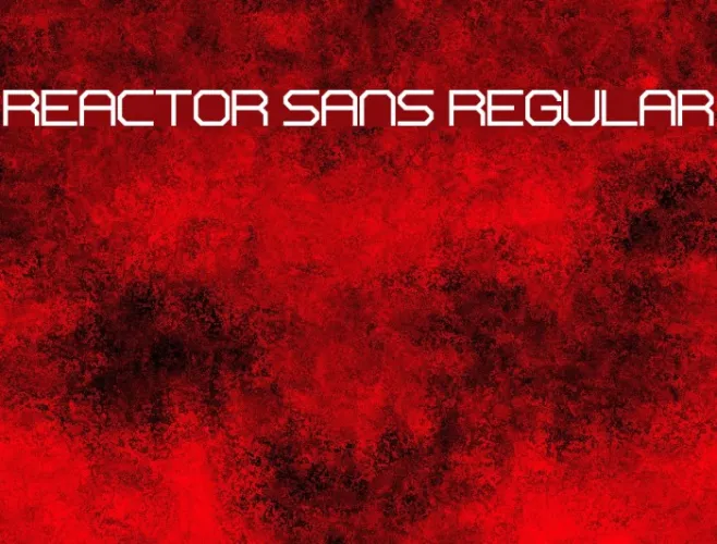 Reactor Sans Regular Example 1