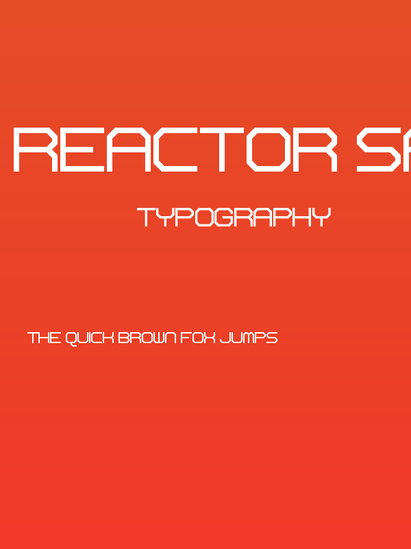 Reactor Sans Regular Poster