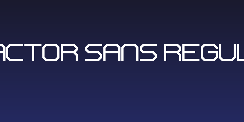 Reactor Sans Regular Social Header