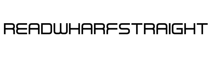 Read Wharf Straight  Frei Schriftart Herunterladen