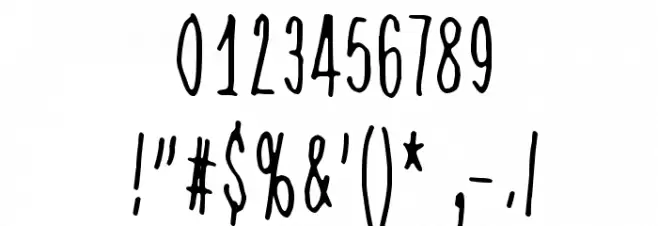 Read between the lines Font OTHER CHARS