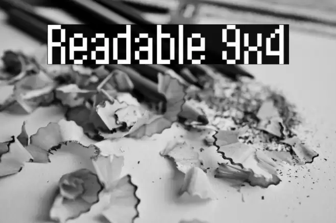 Readable 9x4 Font examples