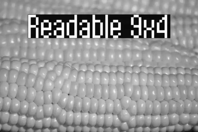 Readable 9x4 Font examples