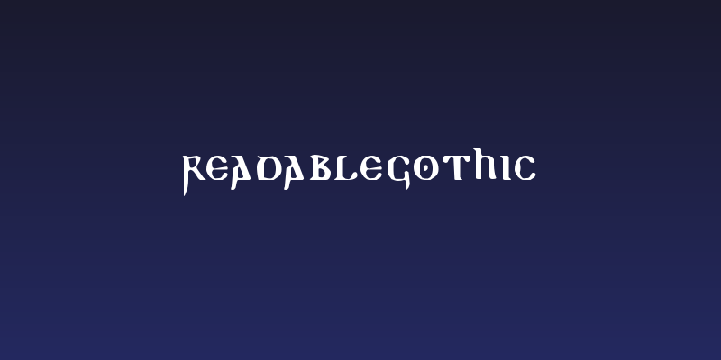 ReadableGothic Social Header