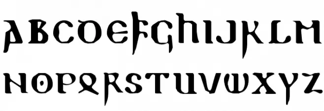 ReadableGothic 字体 小写