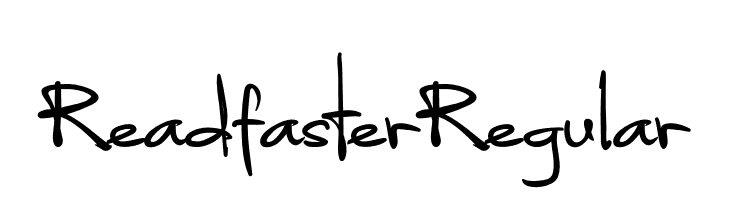 ReadfasterRegular  Descarca Fonturi Gratis