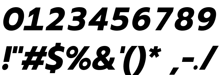 Readiness Bold Italic Font OTHER CHARS