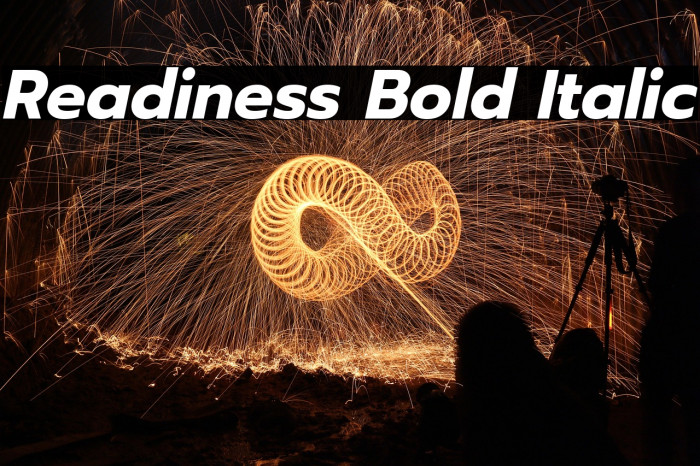 Readiness Bold Italic Example 1