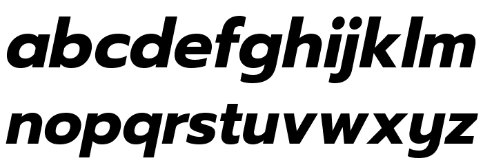 Readiness Bold Italic Font LOWERCASE