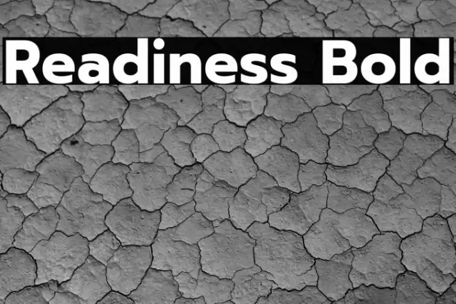 Readiness Bold Font examples