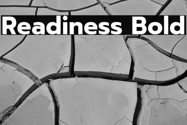 Readiness Bold Font examples