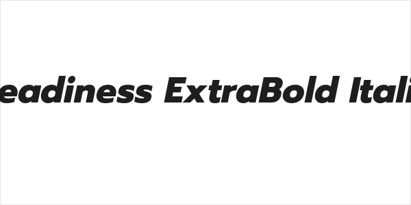 Readiness ExtraBold Italic Logo