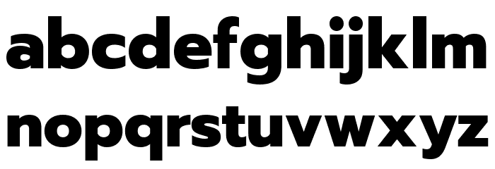 Readiness ExtraBold Font LOWERCASE