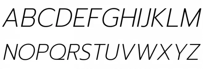 Readiness ExtraLight Italic Шрифта ВЕРХНИЙ