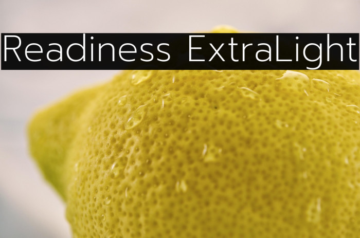 Readiness ExtraLight Example 2