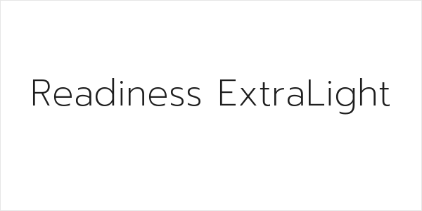 Readiness ExtraLight Logo