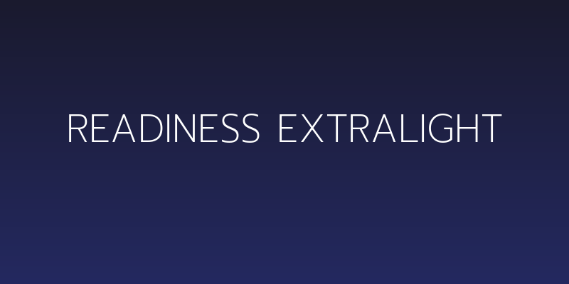 Readiness ExtraLight Social Header