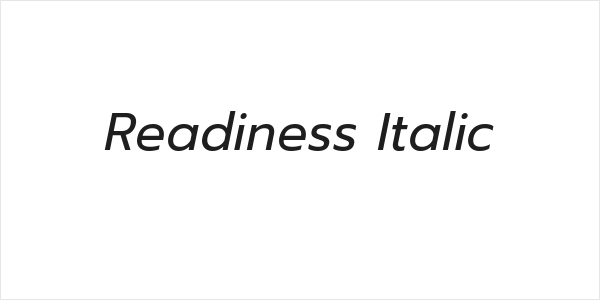 Readiness Italic Logo