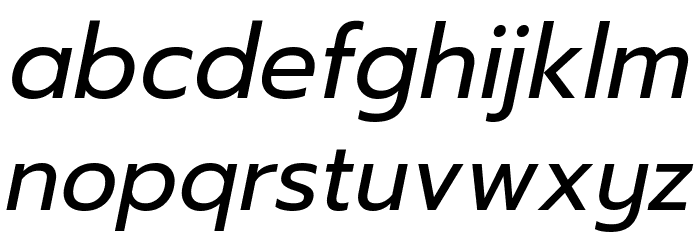 Readiness Italic Font LOWERCASE