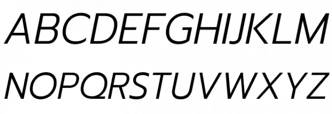 Readiness Light Italic 字体 大写