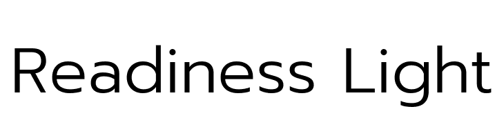 Readiness Light  नि: शुल्क फ़ॉन्ट्स डाउनलोड