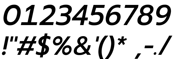 Readiness Medium Italic Font OTHER CHARS