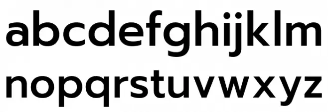 Readiness Medium Schriftart Kleinbuchstaben