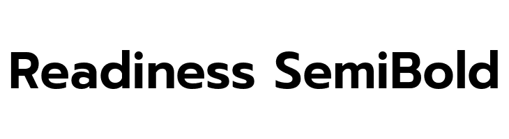 Readiness SemiBold  Descarca Fonturi Gratis