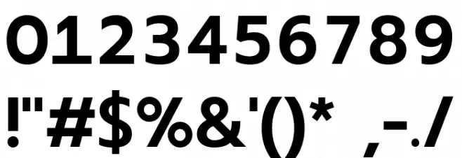 Readiness SemiBold Font OTHER CHARS