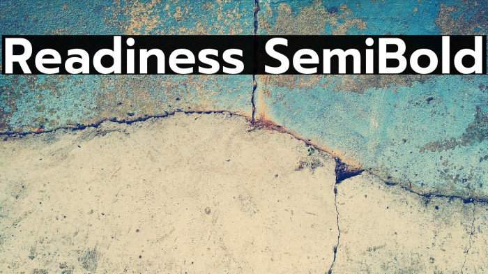 Readiness SemiBold Example 1