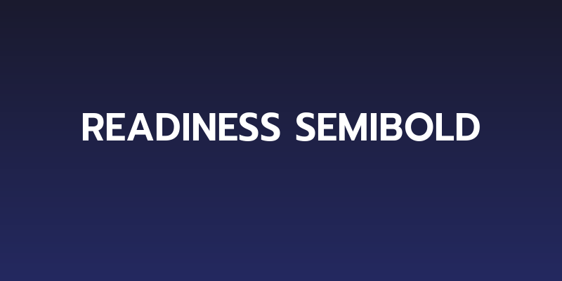 Readiness SemiBold Social Header