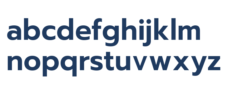 Readiness SemiBold Lowercase