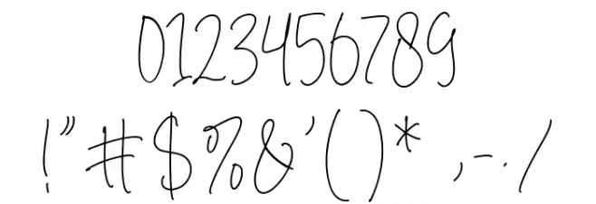 Reading Moments Font OTHER CHARS