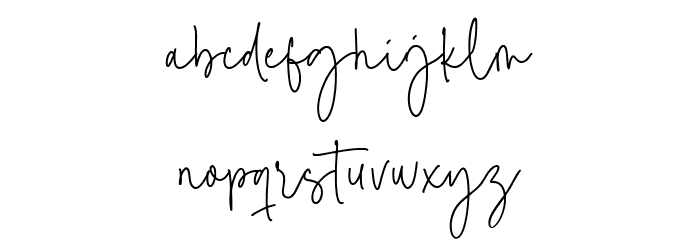 Reading Moments Font LOWERCASE