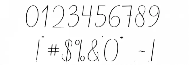 Reading-Regular Font OTHER CHARS