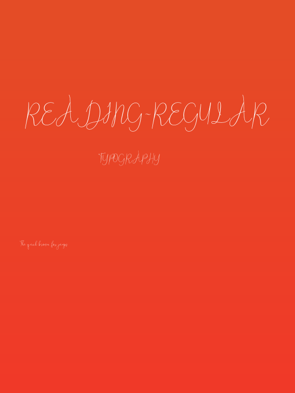 Reading-Regular Poster
