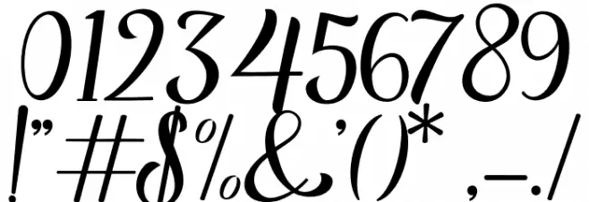 Reading Font OTHER CHARS