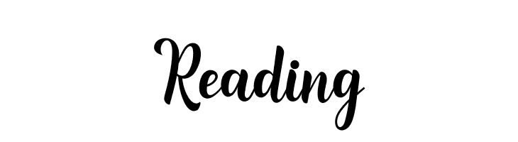 Reading  font caratteri gratis