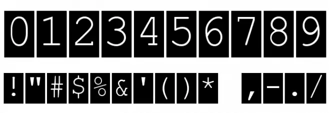 ReadingHelper Invers Font OTHER CHARS