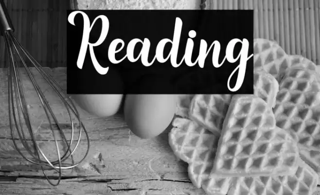 Reading Font examples