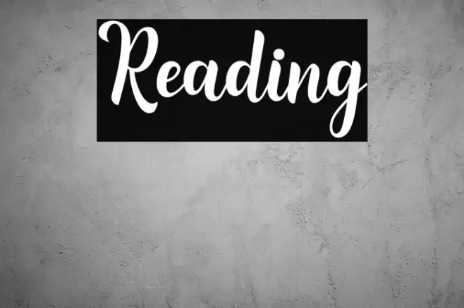 Reading Font examples