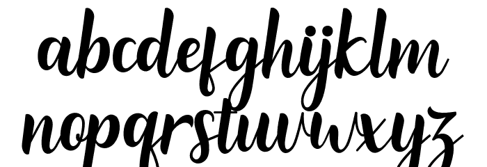 Reading Font LOWERCASE