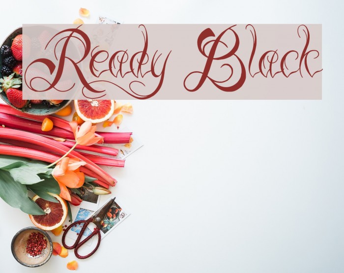 Ready Black Font examples