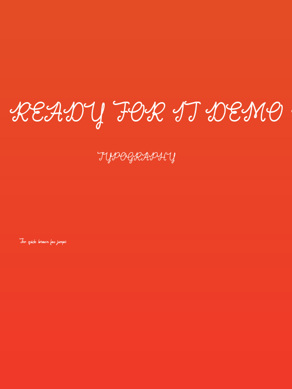Ready For It DEMO Regular Poster