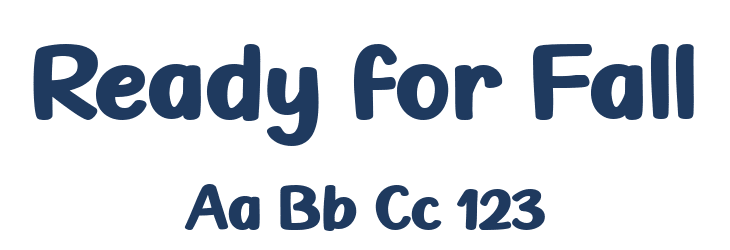 Ready for Fall Font Preview
