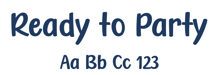 Ready to Party Font Preview