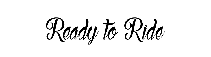 Ready to Ride  font caratteri gratis